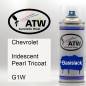 Preview: Chevrolet, Iridescent Pearl Tricoat, G1W: 400ml Sprühdose, von ATW Autoteile West.